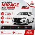 🚗 Mitsubishi Mirage 2025 Available for Rent! 🚗